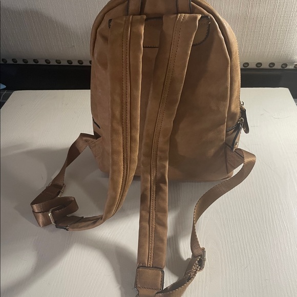 MARC NEW YORK ANDREW MARC BROWN FAUX LEATHER BACKPACK - Picture 2 of 8